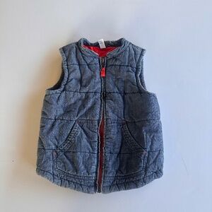 Tea Collection Denim Chambray Vest size 4-5 years boy girl